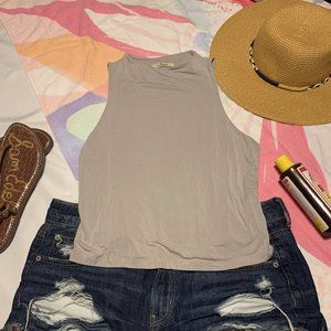 Francesca's Beige High Neck tank